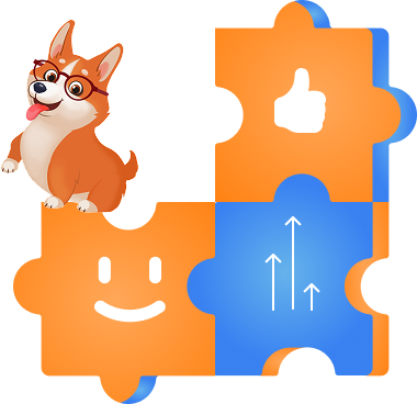 Милая корги в очках